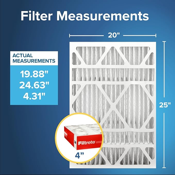 Filtrete 20x25x4 Air Filter MERV 11, MPR 1000 Micro Allergen Defense 2-Pack - Image 2