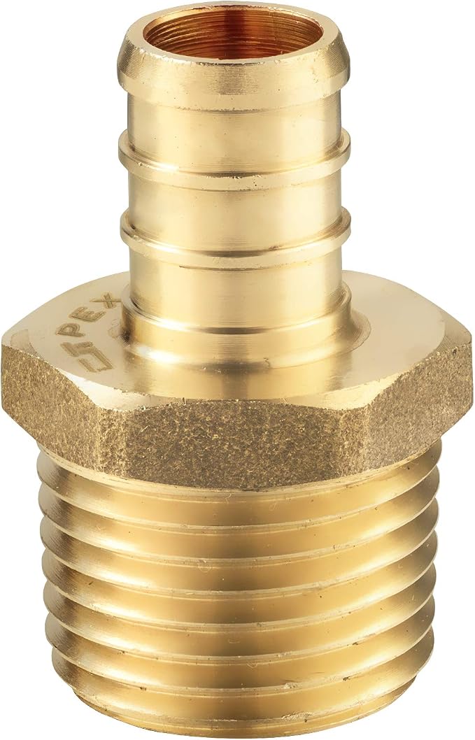 EFIELD Pex 1/2 Inch x 1/2 Inch Male NPT Adapter Brass Crimp Fittings - Image 3