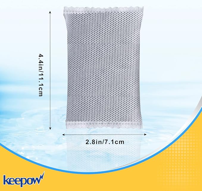 KEEPOW 8 Pack Activated Charcoal Odor Absorber Filter Refills - Image 4