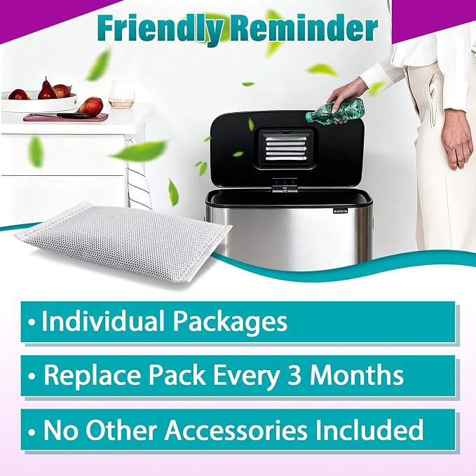 16 Pcs Activated Charcoal Odor Absorbing Filter Refills, Compatible - Image 5
