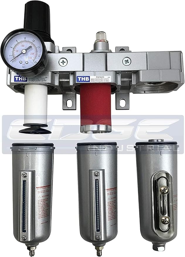 3/4" NPT, Heavy Duty Compressed AIR Filter Regulator COALESCING Desiccant Dryer - Image 3