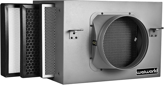 Inline Filter Box 8", 3-Layer Air Filtration Box by weiworld
