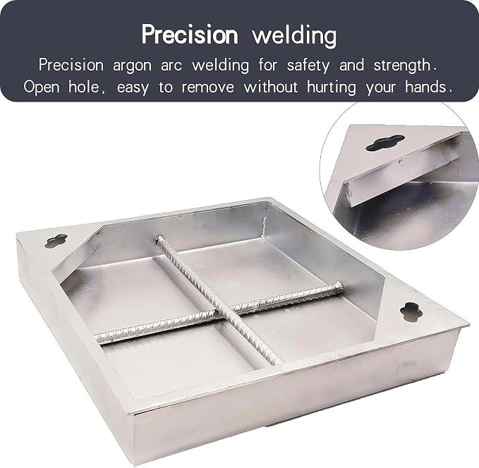 12x12 Stainless Steel Manhole Cover and Frame, Square Septic Tank Lid - Image 5
