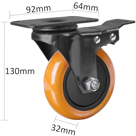 Finnhomy 4” Caster Wheels Set of 4 - Image 3