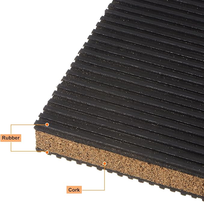 HARFINGTON 8pcs Rubber Anti Vibration Pads 4" x 4" x 7/8" Isolation Vibration - Image 4