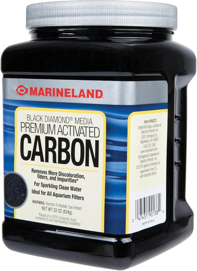 Marineland Black Diamond Premium Activated Carbon 22 Ounces, Filter Media by Marineland