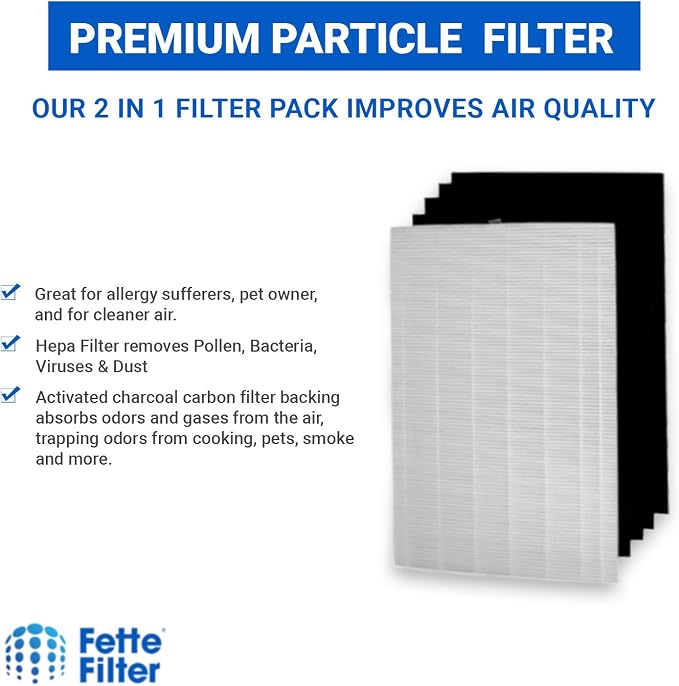 Fette Filter -Premium True Hepa H13 Filter Replacement Compatible - Image 4