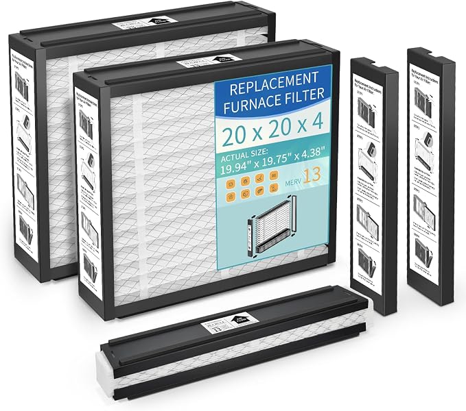 3-Pack 20x20x4 Replacement Air Filter by VERIVOXIA