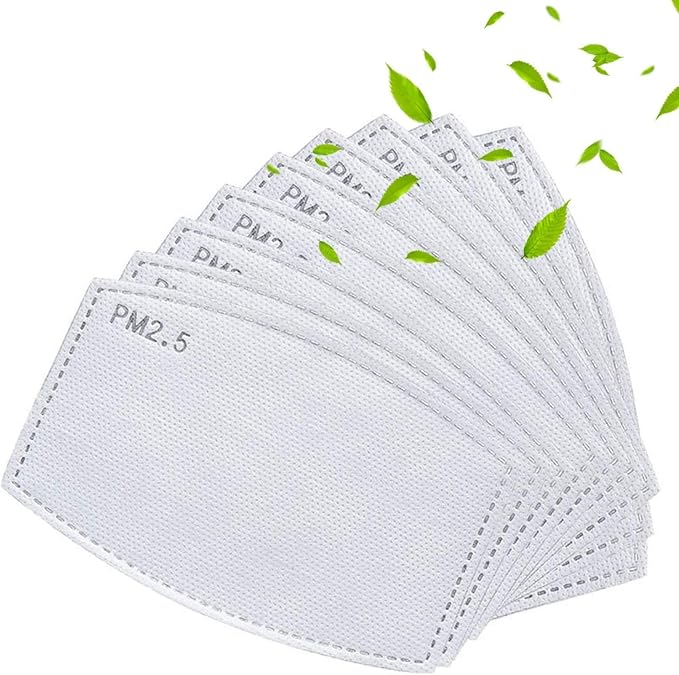 100 Pcs Activated Carbon PM2.5 Mask Filter Paper 5 Layers Replacement PM 2.5 - Image 7