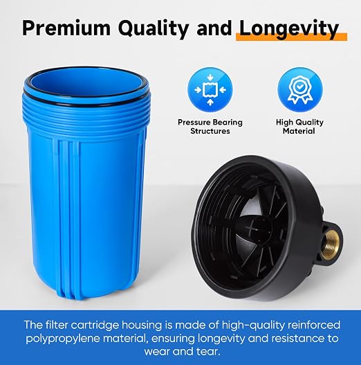PUREPLUS 2-Stage Whole House Water Filtration System, Heavy Metals, PP Sediment - Image 6