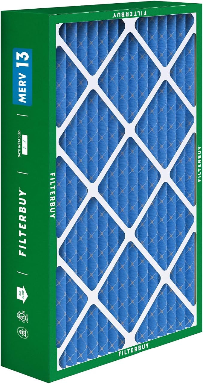 Filterbuy 17x26x4 Air Filter MERV 13 Optimal Smoke & Allergy Defense, - Image 9