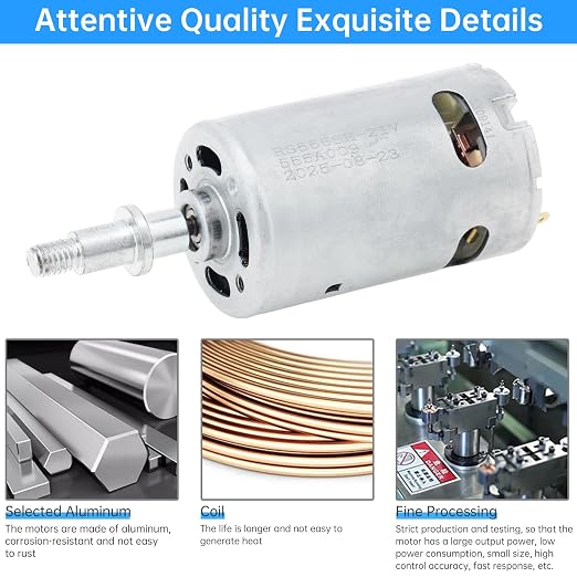 RS555 DC Motor 21V 30000RPM Dual Ball Bearing Blower Motor Universal Replacement - Image 4