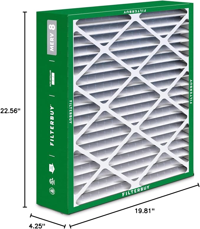 Filterbuy 20x23x5 Air Filter MERV 8 Essential Dust & Allergy Defense, Pleated - Image 10