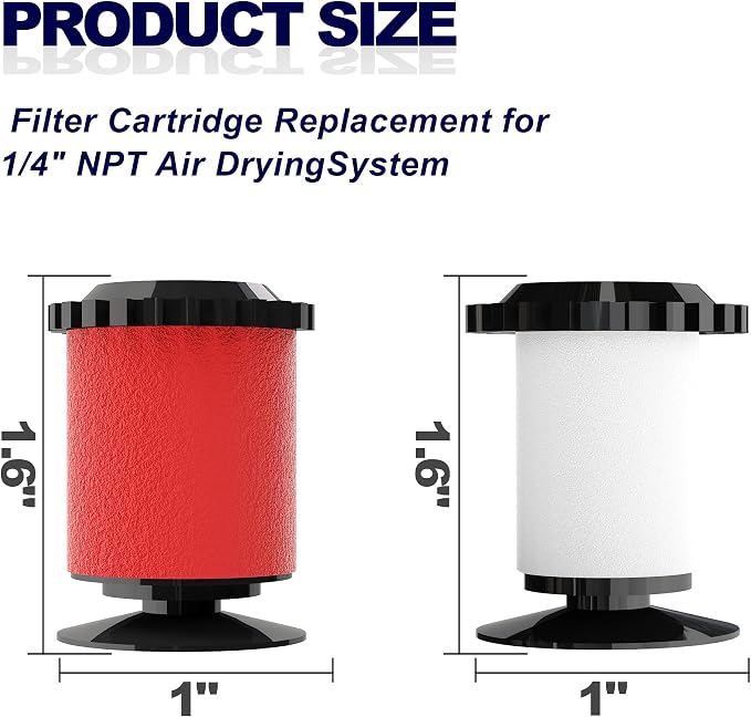 1/4" Air Drying System 0.5 Micron Fiber Filter&0.01 Micron Coalescing Filter - Image 2