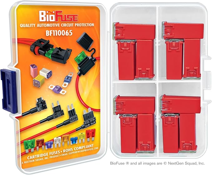 50A JCASE 12-Piece Cartridge Fuse Set. Fits Most: Nissan, and Ford - Image 2