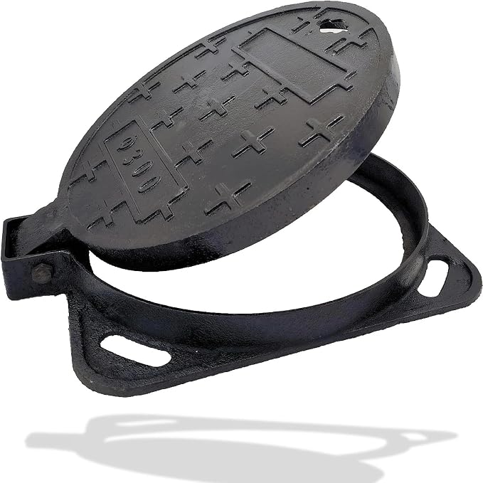 12 in Cast Iron Manhole Cover and Frame by DuuMuut