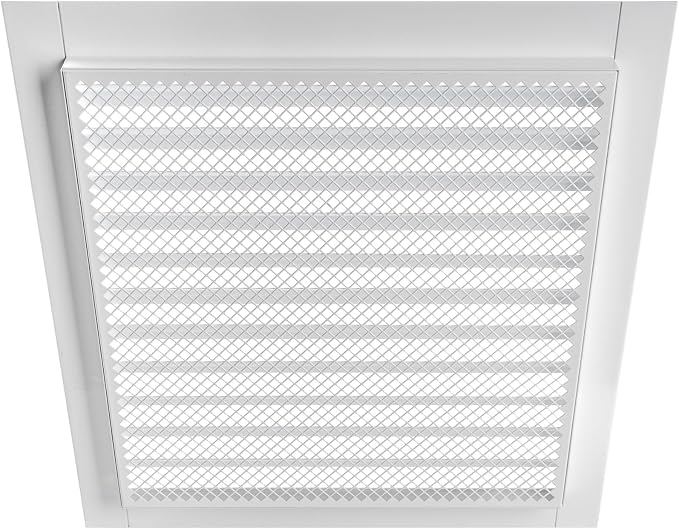 Repa Market 12" x 12" Inch Galvanized Steel White Soffit Air Vent Cover - Image 9