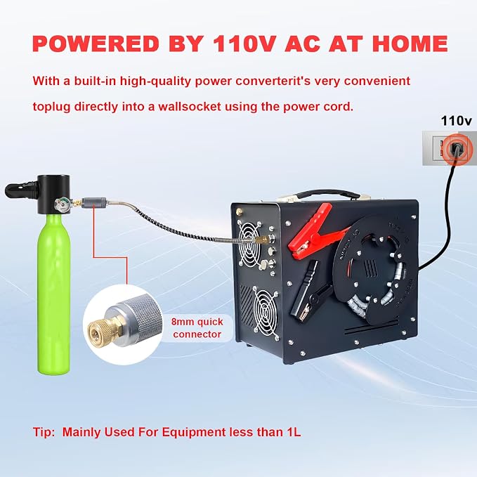 Pcp Air Compressor, Built-in Converter/Water-Oil Filter, Auto Stop, Oil/Water - Image 4