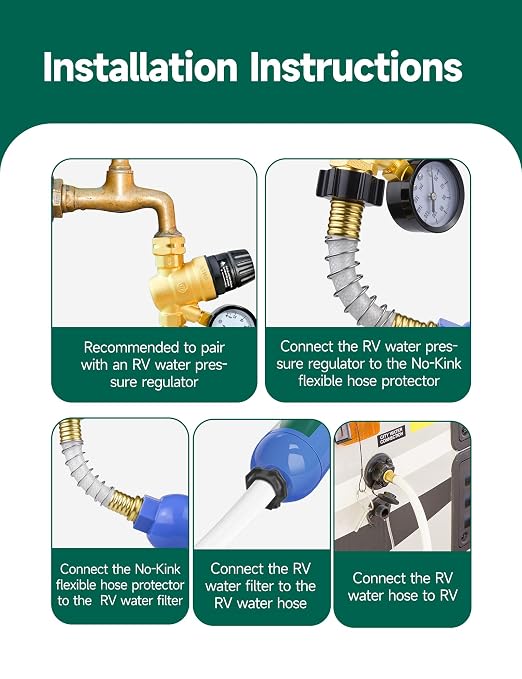 RV Water Filter with Flexible Hose Protector - Image 5