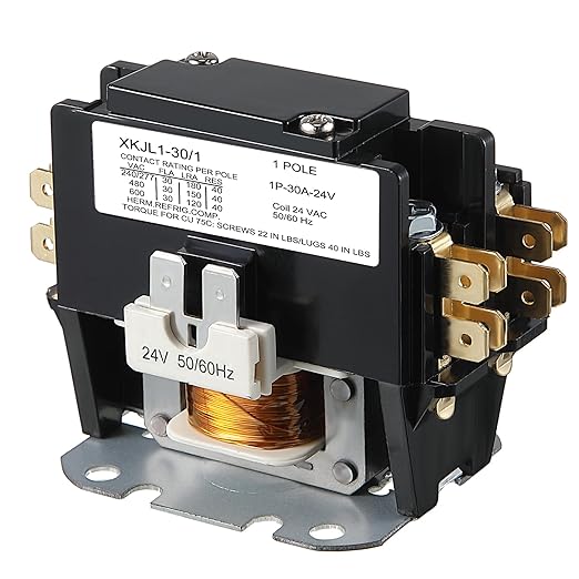 Dreyoo 24V Coil 1 Pole Air Conditioner Contactor, UL Certified Carrier HVAC by Dreyoo