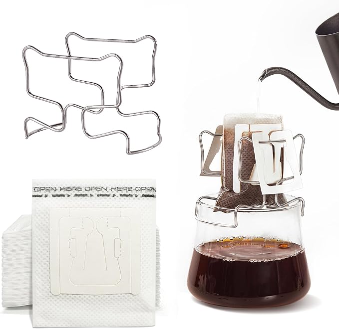 Hanging Ear Drip Coffee Bag Holder by Unknown