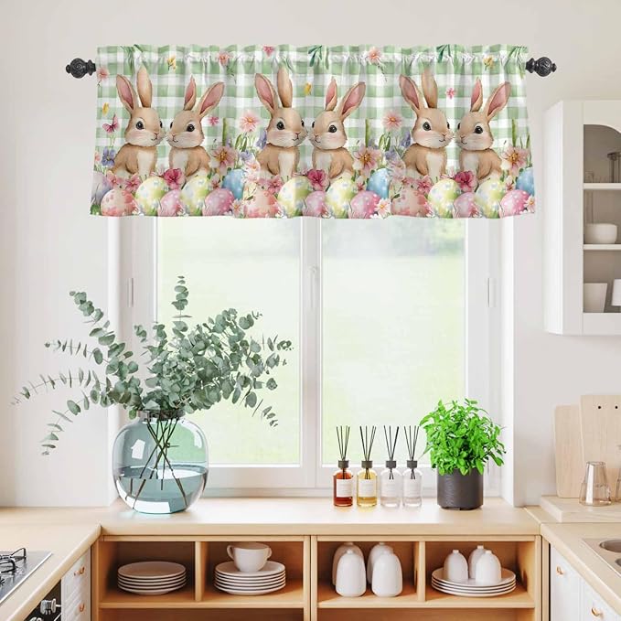 Easter Kitchen Curtains Set 3 Piece - Image 6
