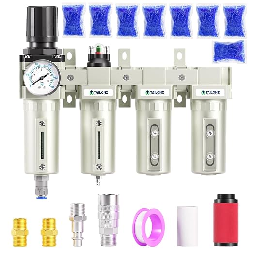 TAILONZ PNEUMATIC 0-240PSI 3/4 Inch NPT Industrial Grade 4 Stage Air Drying by TAILONZPNEUMATIC