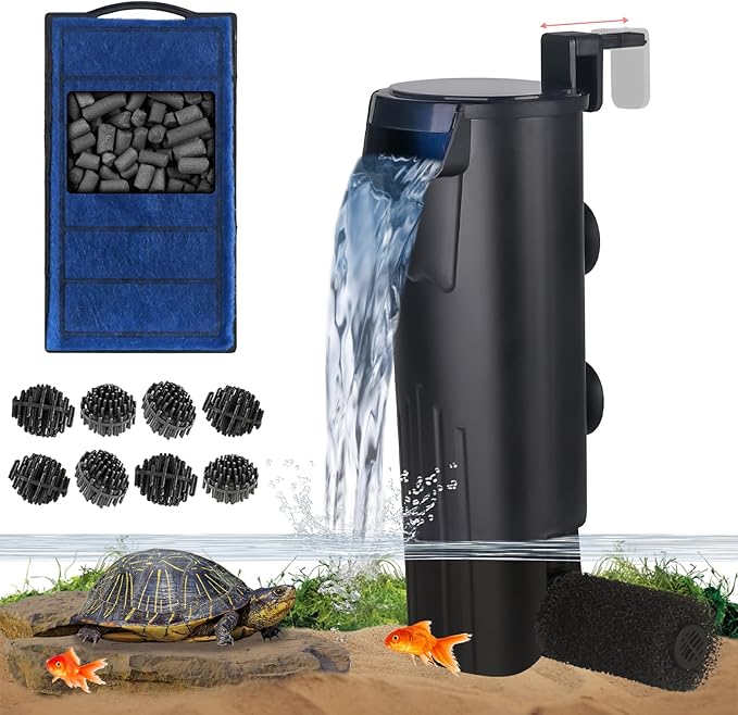 Turtle Tank Filter Aquarium Internal Filter by TARARIUM