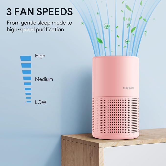 FULMINARE Air Purifiers for Home H13 True HEPA Air Filter Quiet Air Cleaner - Image 5