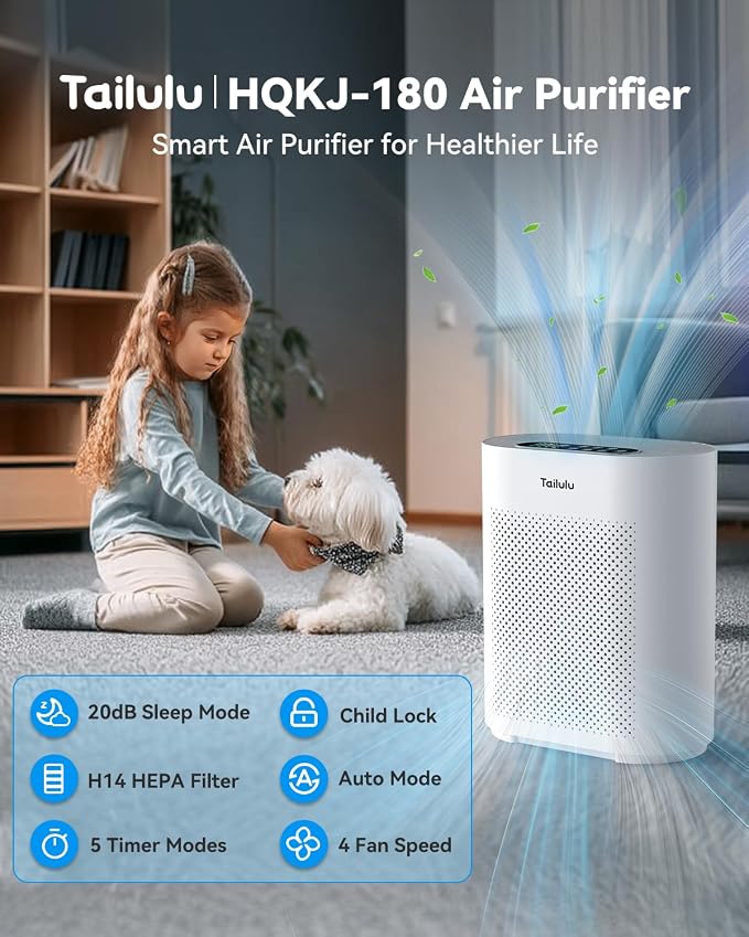 Air Purifiers for Home Large Room up to 2200ft², PM2.5 Air Quality Sensor Smart - Image 5