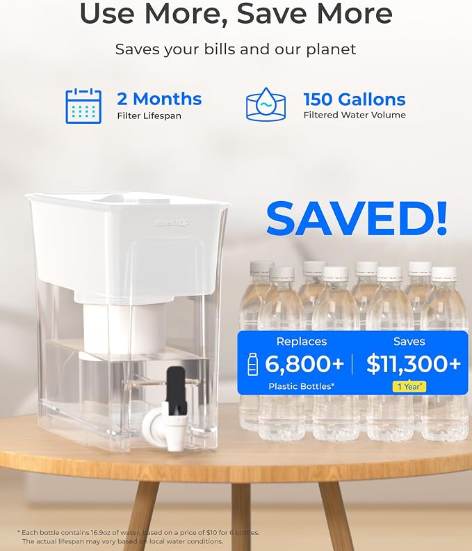 Waterdrop Large 35-Cup Water Filter Dispenser - Image 6