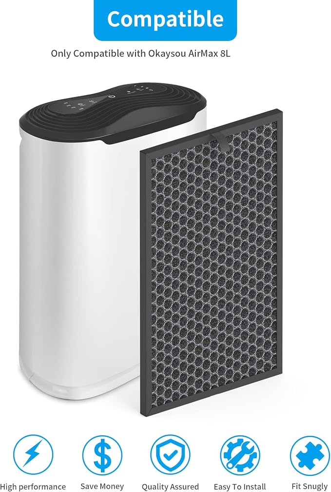 2 Packs 8L Activated Carbon Replacement Filter Duo-fiilter Compatible - Image 2