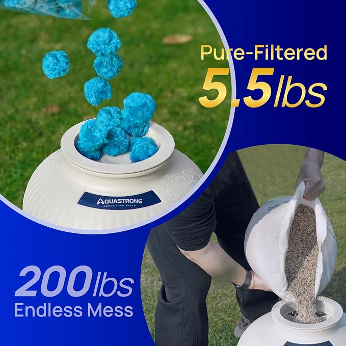 AQUASTRONG Pool Filter Balls for Sand Filter Pump, 5.5 lbs Reusable Sand Filter - Image 6