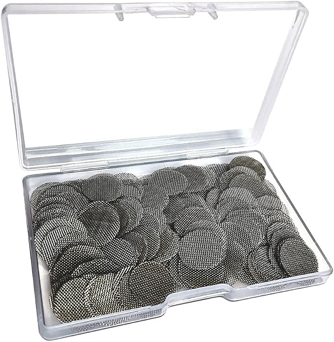 200pcs Stainless Steel Pipe Filters, 15mm/0.59 Inch Smoking Screens Pipe by Gebildet