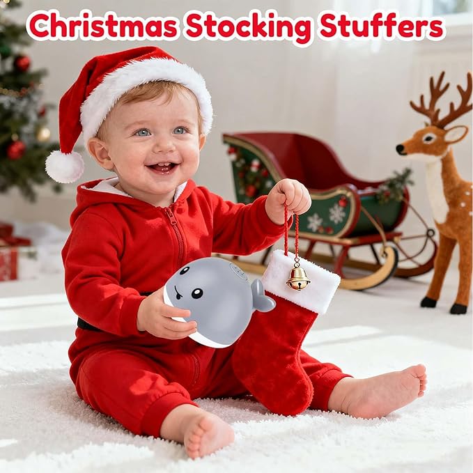 Bath Toys for Kids Ages 1-3 - 1 2 3 Year Boys Girls Gifts | Christmas Stocking Stuffers 6-12-18 Months | Light Up Whale Bath Toy Sprinkler Toddler Bathtub Pool Water Table Toys