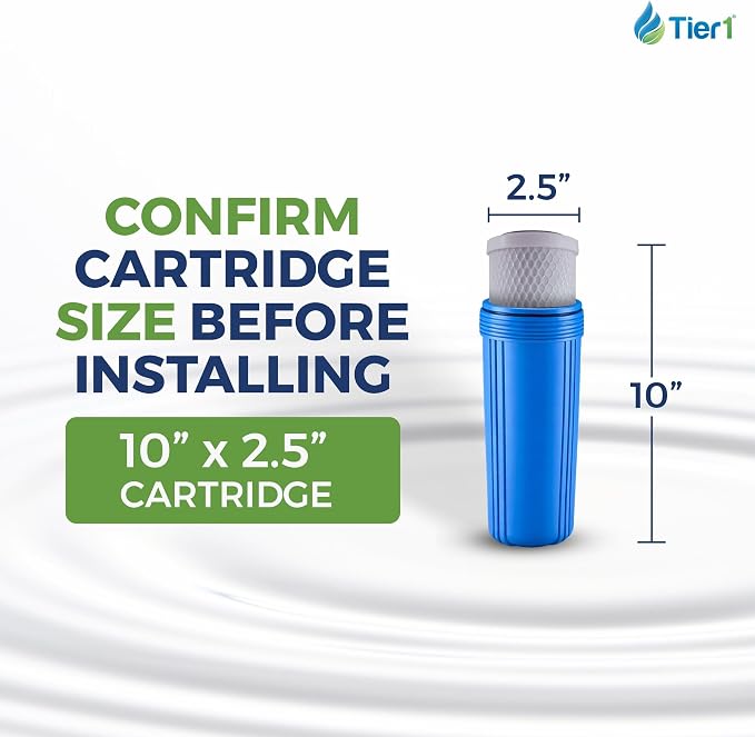 Tier1 0.5 Micron 10 x 2.5 Water Filter | Whole House Carbon Block Water Filter - Image 3