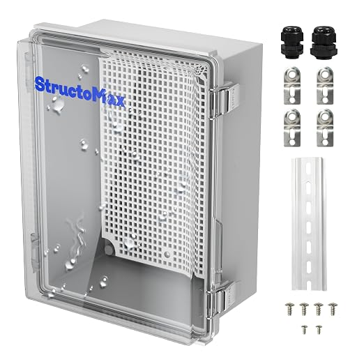 Outdoor Electrical Junction Box | IP67 Waterproof | Resistant ABS Material by StructoMax