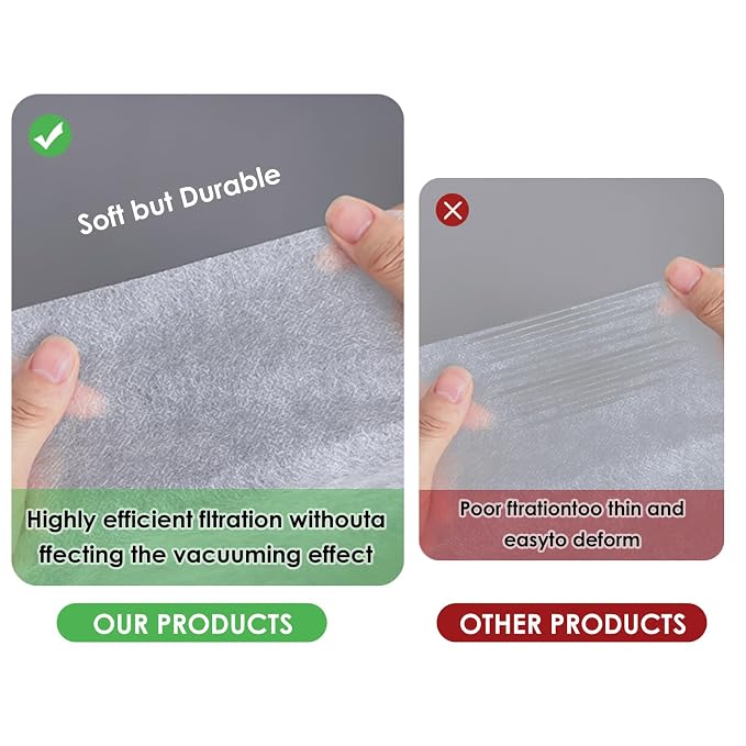 300 Sheets Nail Dust Collector Filter Paper: Disposable Dust Vacuum Filter - Image 4
