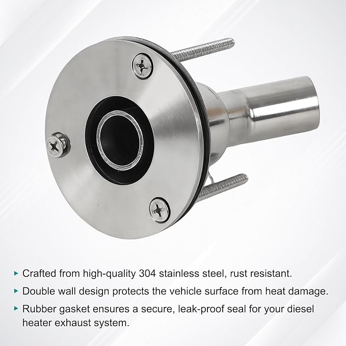 24mm Stainless Steel Exhaust Pipe Air Intake Filter and Pipe Double Wall - Image 3