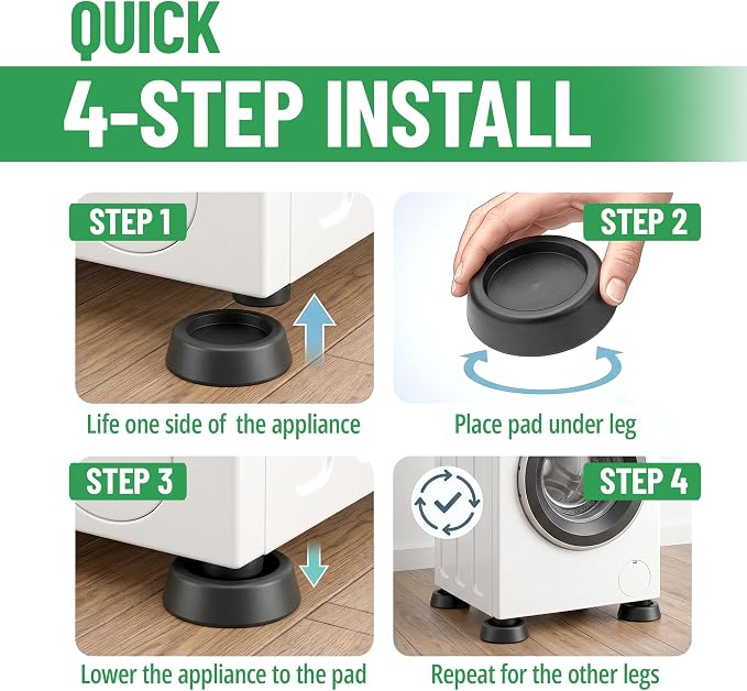Evelots Anti Vibration Pads for Washing Machine - Image 6