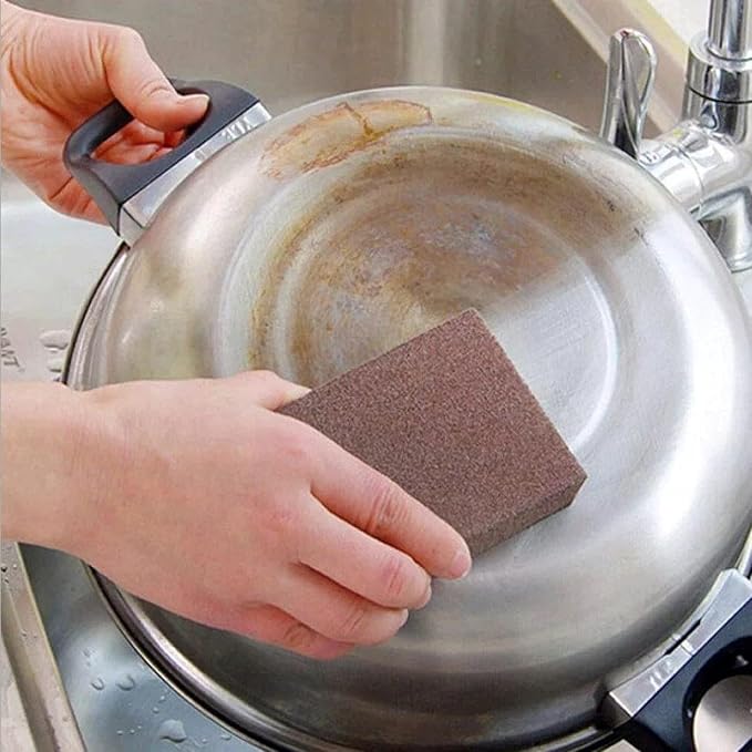 Nano Carborundum Sponge, Emery Sponge Kitchen Pot Brush - Image 6