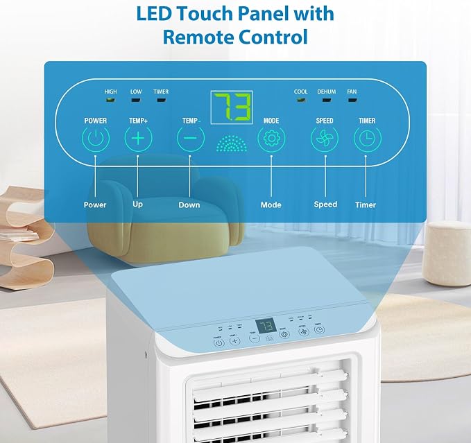 3-in-1 Portable Air Conditioner 8000BTU - Image 3