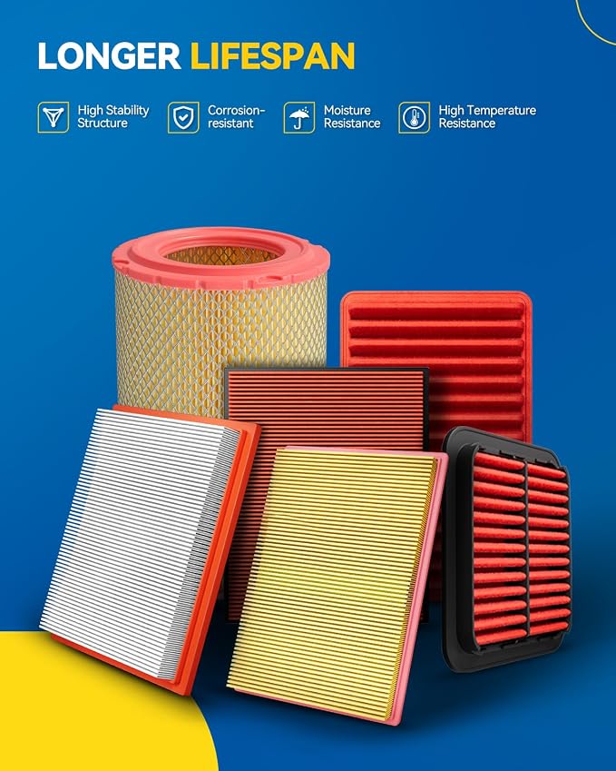 PHILTOP Engine Air Filter, CA9345 Compatible - Image 4