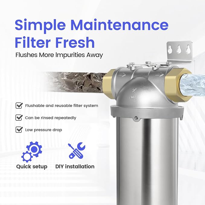 Amwater NSF/ANSI 42 Certification Big+ Stainless Steel Filter Housing - Image 6