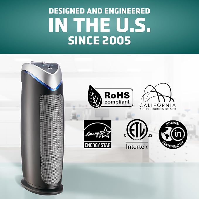 GermGuardian HEPA Air Purifier for Home, Large Rooms - Image 6