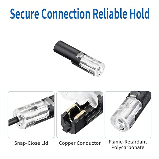 Single Wire Plug-in Connector, 30 Pack, 18-22 AWG, - Image 5