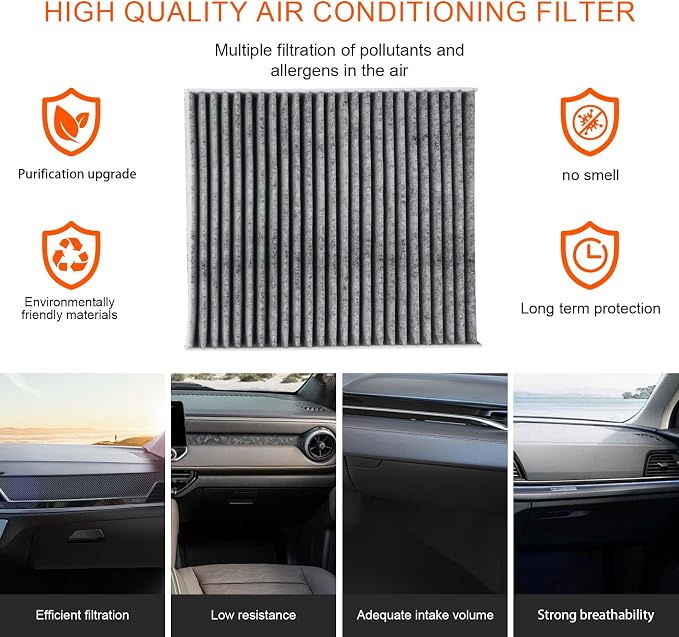 Cabin Air Filter w/Activated Carbon Compatible - Image 6