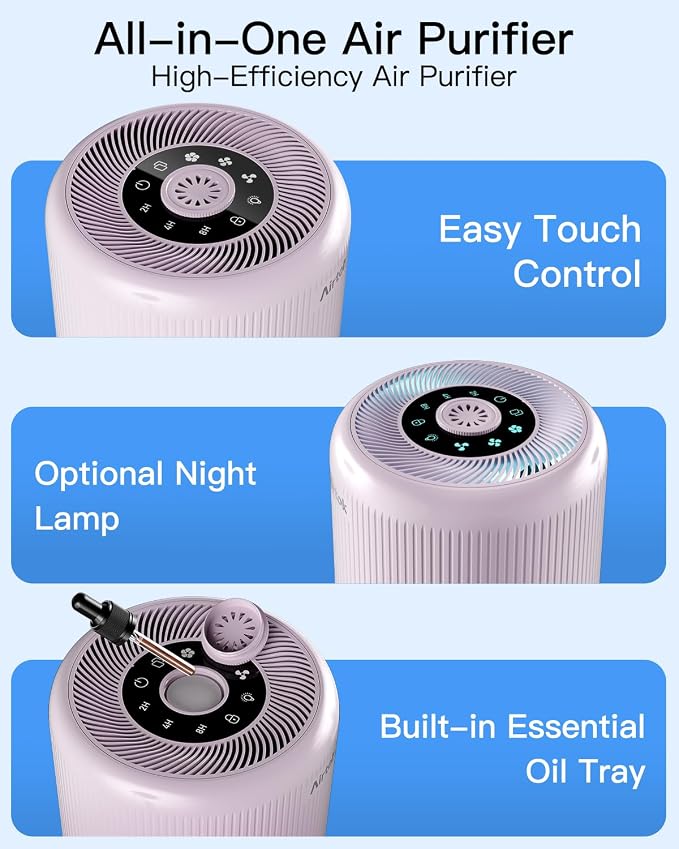 2 Pack Air Purifier for Home Bedroom - Image 7