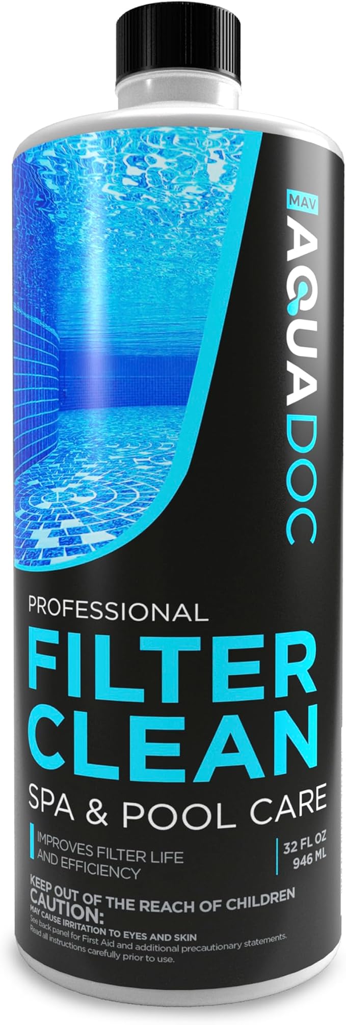 Hot Tub Filter Cleaner Soak, Pool Filter Cleaner & Pool Cartridge Cleaner by AquaDocSpaHotTubSupplies