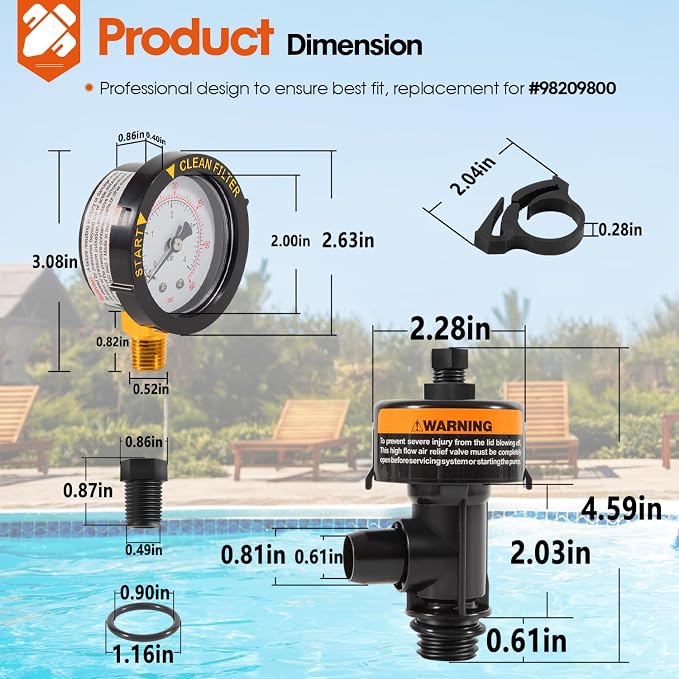 98209800 High Flow Manual Relief Valve/Air Relief Manual Valve Assembly - Image 6